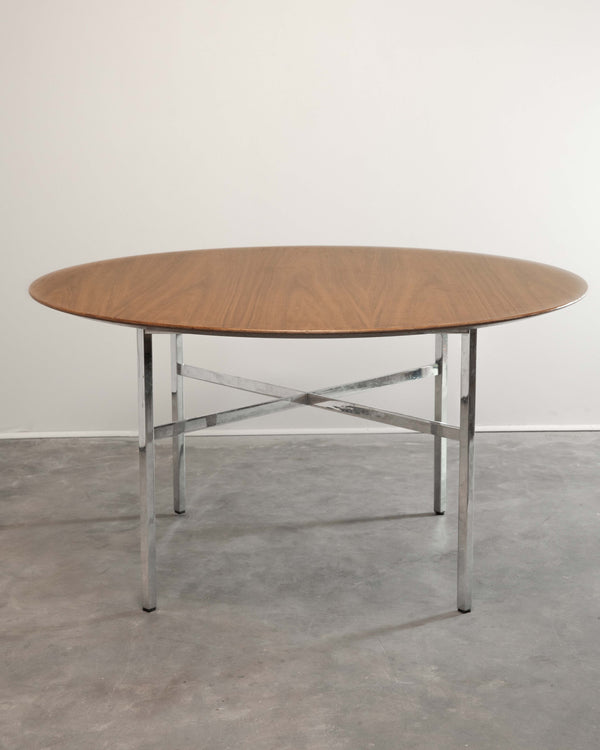Florence Knoll Round Teak Table