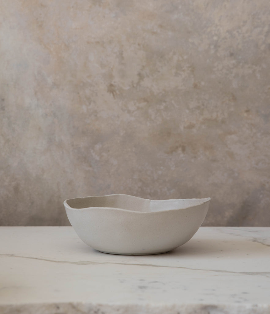 Raw Edge Serving Bowl