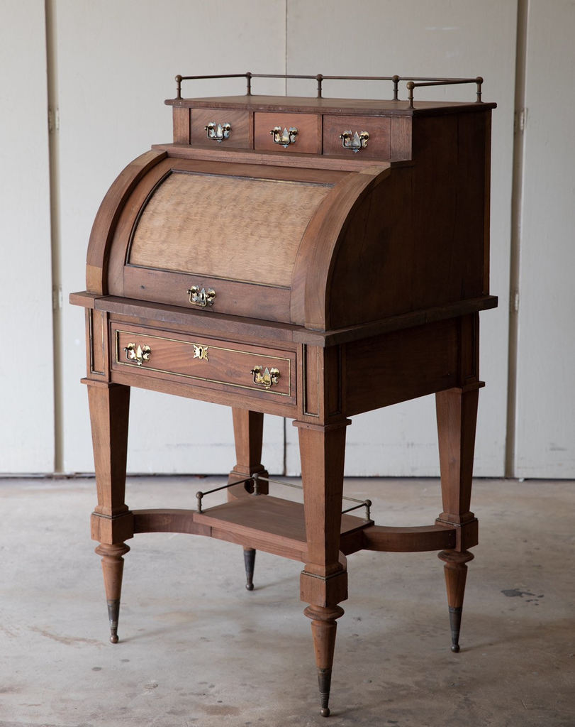 Antique Roll Top Secretary Desk (Shipping Only)
